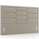 Ver imagem 1 de Cabeceira Cama Box Queen 160cm Estofada Nora P05 Veludo Bege - Lyam Decor