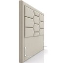 Ver imagem 7 de Cabeceira Cama Box Queen 160cm Estofada Nora P05 Veludo Bege - Lyam Decor