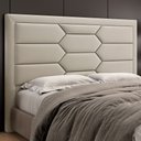 Ver imagem 2 de Cabeceira Cama Box Queen 160cm Estofada Nora P05 Veludo Bege - Lyam Decor