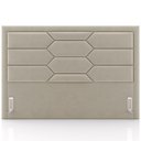 Ver imagem 3 de Cabeceira Cama Box Queen 160cm Estofada Nora P05 Veludo Bege - Lyam Decor