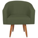 Ver imagem 5 de Kit 2 Poltronas Decorativa Jade Design Moderno Sala de Estar Quarto Escritório Confortável Luxo Pés