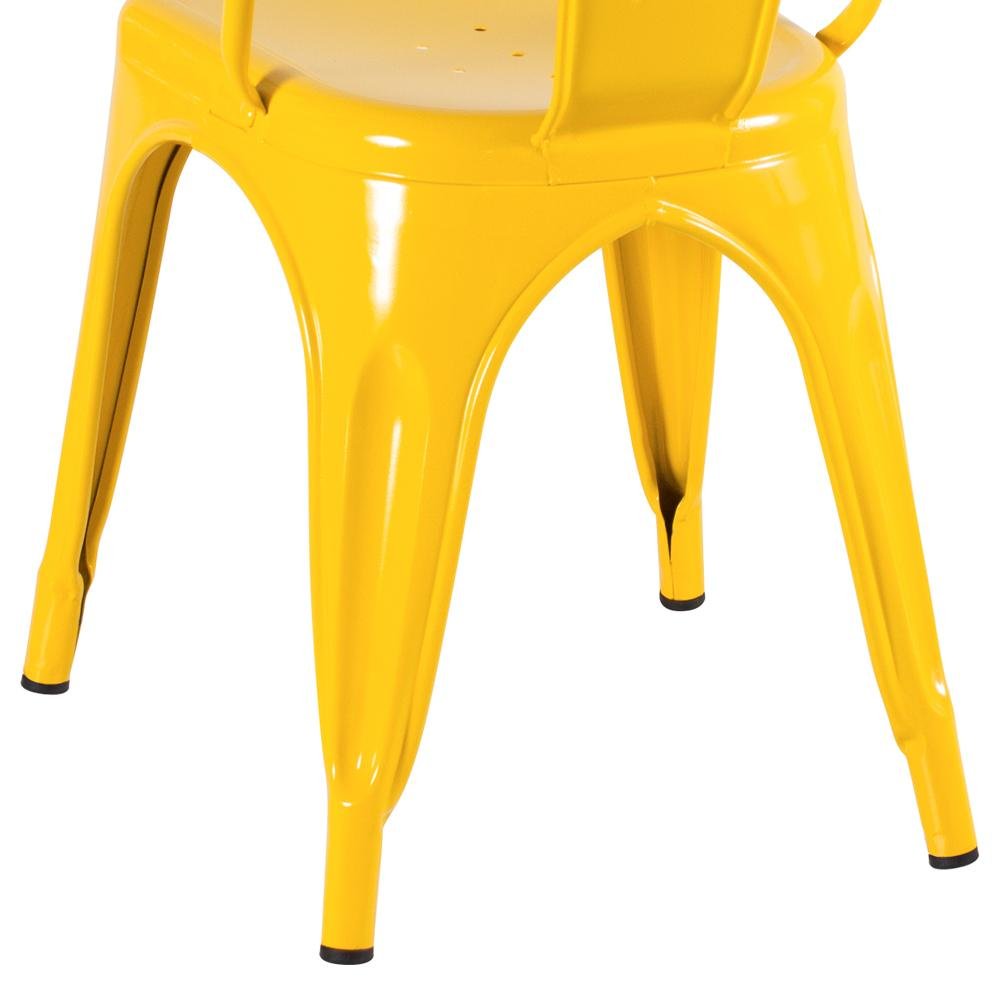 Kit 4 Cadeiras Iron Tolix - Amarelo - 6