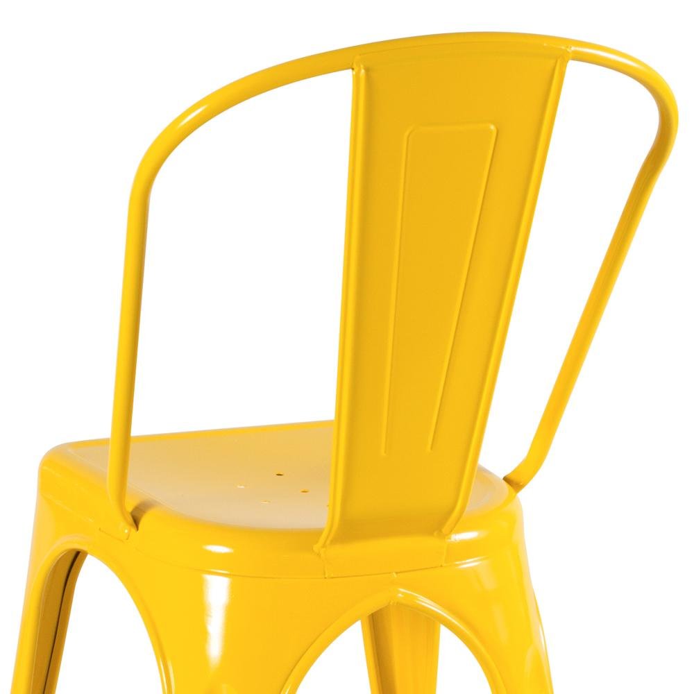 Kit 4 Cadeiras Iron Tolix - Amarelo - 5