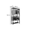Ver imagem 3 de Closet Modulado 1 Cabideiro 2 Gavetas 2 Nichos Madri Rufato