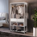 Ver imagem 1 de Closet Modulado 1 Cabideiro 2 Gavetas 2 Nichos Madri Rufato