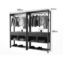 Ver imagem 3 de Closet Modulado 2 Peças 2 Cabideiros 4 Gavetas 4 Nichos Madri Rufato