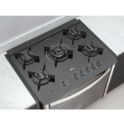 Fogão de Embutir à Gás 5 Bocas Tripla Chama com Dourador Gran Cheff 220v Fischer - 3