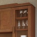 Ver imagem 6 de Armário de Cozinha 156cm 6 Portas Madeira Maciça Giana Castanho F07 - Mpozenato