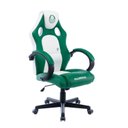 Ver imagem 1 de Cadeira Gamer Palmeiras Giratória Reclinável em PU Verde/Branca