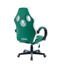 Ver imagem 5 de Cadeira Gamer Palmeiras Giratória Reclinável em PU Verde/Branca