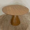 Ver imagem 3 de Mesa de Jantar Cone Velt Redonda 140 Cm Tampo Freijó Base Freijó Tampo Freijó Base Freijó Personal a