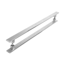 Ver imagem 3 de Puxador Duplo em Aço Inox Escovado 1200mm - União Inox