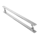 Ver imagem 1 de Puxador Duplo em Aço Inox Escovado 1200mm - União Inox