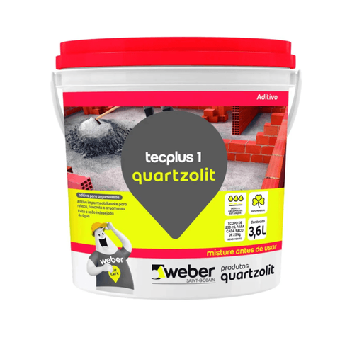 Impermeabilizante Tecplus 3,6 Litros - Quartzolit Quartzolit Solu
