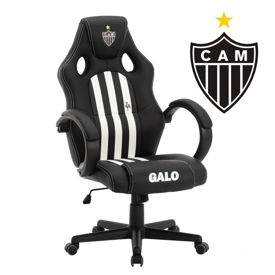 Cadeira Gamer Atlético Mineiro CAM 3316 Espresso Móveis - 2