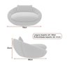 Caminha Pet Poltrona Golden 78cm Courino Caramelo | Bouclé Off White - Sallar Home - 5