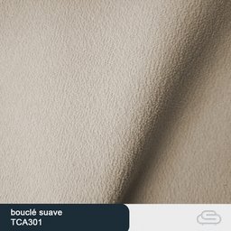 Caminha Pet Poltrona Golden 78cm Courino Caramelo | Bouclé Off White - Sallar Home - 4