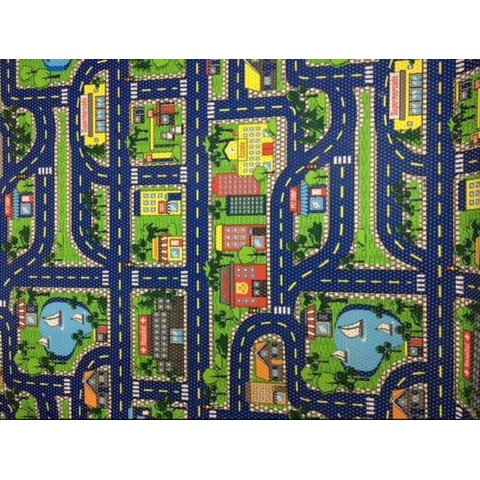 Tapete Infantil Pista 100 X 130 Cm Kapazi