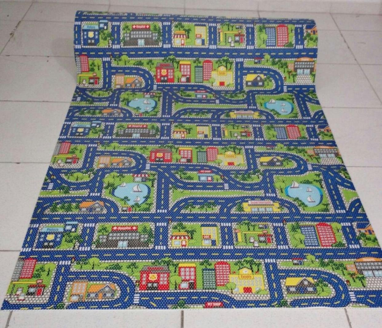 Tapete Infantil Pista 100 X 130 Cm Kapazi - 2