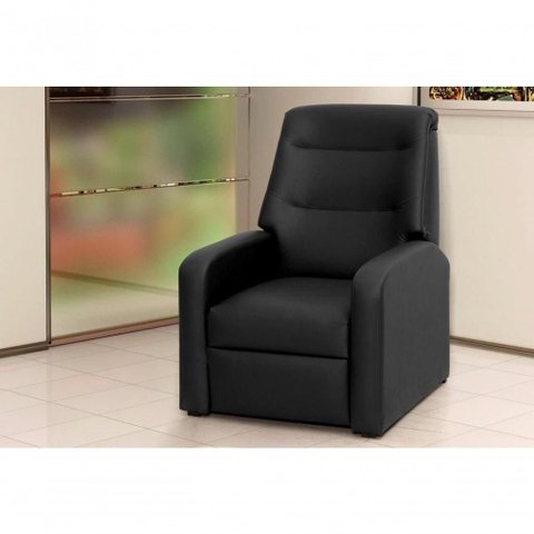 Poltrona Do Papai Reclinável Classic - Preto Corino
