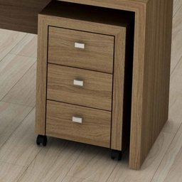 Conjunto Home Office 2 Peças Escrivaninha com Gaveteiro 3 Gavetas Espresso Móveis - 2