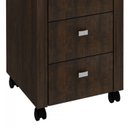 Ver imagem 2 de Conjunto Home Office 2 Peças Escrivaninha com Gaveteiro 3 Gavetas Espresso Móveis