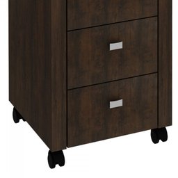 Conjunto Home Office 2 Peças Escrivaninha com Gaveteiro 3 Gavetas Espresso Móveis - 2