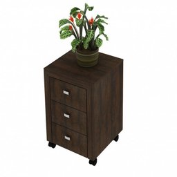 Conjunto Home Office 2 Peças Escrivaninha com Gaveteiro 3 Gavetas Espresso Móveis - 5
