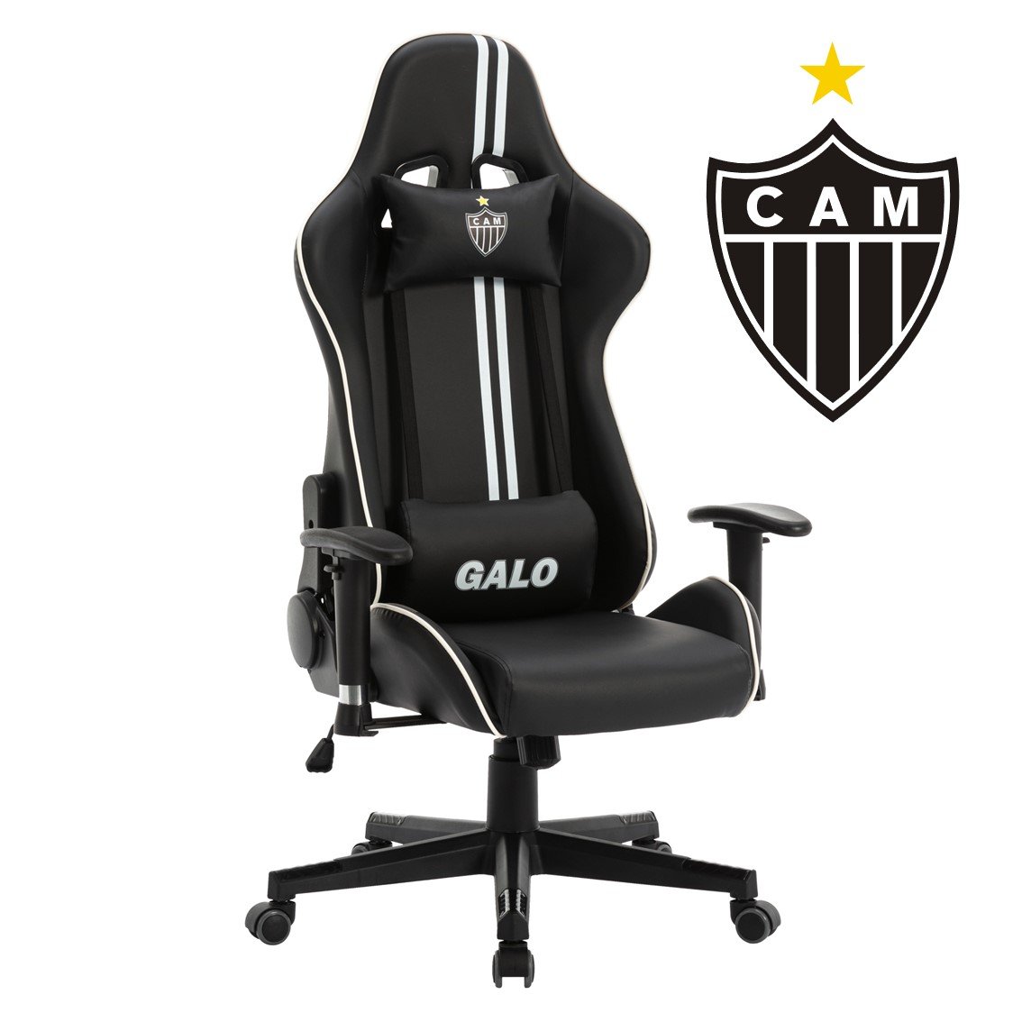 Cadeira Gamer Atlético Mineiro CAM 3318 Espresso Móveis - 2