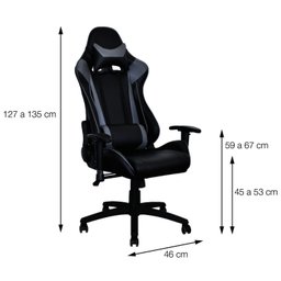 Cadeira Gamer Atlético Mineiro CAM 3318 Espresso Móveis - 6