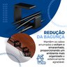 Organizador de Cabos de Mesa: Kit com 8 Suportes - Precisão Milimétrica! - Preto - 5