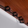 Organizador de Cabos de Mesa: Kit com 8 Suportes - Precisão Milimétrica! - Preto - 3