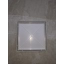 Ver imagem 7 de Ralo Invisível 10x10 Branco Banheiro modelo Porcelanato Colar Piso com Caixa Sifonada - Ficone Reis