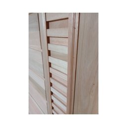 Porta Pivotante Visor Ripado Eucalipto 2,13x1,07 Frainer - 3