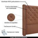 Ver imagem 3 de Cabeceira Decorativa King Size 2,19M Loewe Veludo Cobre - Gran Belo