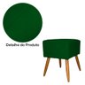 Kit Poltrona Decorativa Marcela Mais Puff Isabela Pés Palito Suede Verde - DS Estofados - 5