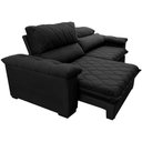 Ver imagem 7 de Sofá Retrátil e Reclinável 2,15m Molas Ensacadas Cama inBox Big Home com Bordado 3D Velusoft