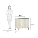Ver imagem 2 de Balcão Sem Tampo 80cm Luci Legno Crema