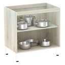 Ver imagem 3 de Balcão Sem Tampo 80cm Luci Legno Crema