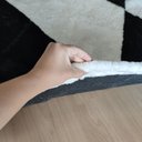 Ver imagem 4 de Tapete Redondo Preto e Branco 2,85m Lã de Ovelha Tosada