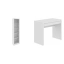 Ver imagem 3 de Conjunto 2 Peças com Escrivaninha ME4107 90cm e Estante 4 Prateleiras ME4104 Branco