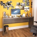 Ver imagem 2 de Mesa para Escritório 163cm Me4131 Carvalho Tecnomobili