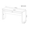 Mesa para Escritório 163cm Me4131 Carvalho Tecnomobili - 3