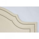 Ver imagem 4 de Cabeceira King Luxo 193x60 Suede Off White Tachas Prata