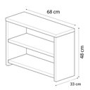 Ver imagem 5 de Sapateira Banco de Madeira com Gaveta Hall de Entrada - Branco