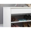 Ver imagem 3 de Sapateira Banco de Madeira com Gaveta Hall de Entrada - Branco