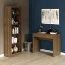 Ver imagem 1 de Kit 2 Peças com Escrivaninha Me4107 90cm e Estante 4 Prateleiras Me4104