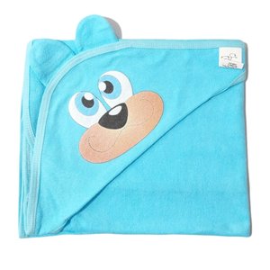 Toalha de Banho Bebe Mafessoni Orelhinha Azul