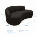 Ver imagem 3 de Sofá Luxuoso Sala de Estar Solenne 150cm Lado Direito Linho Solenne
