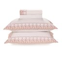 Ver imagem 1 de Jogo de Cama Queen 200 Fios Karsten Bordado Antônia Branco Rosa